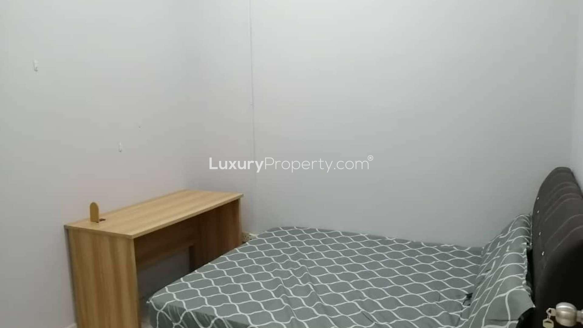 Cozy furnished bedroom with desk in Taman Bukit Indah terrace house, Johor Bahru